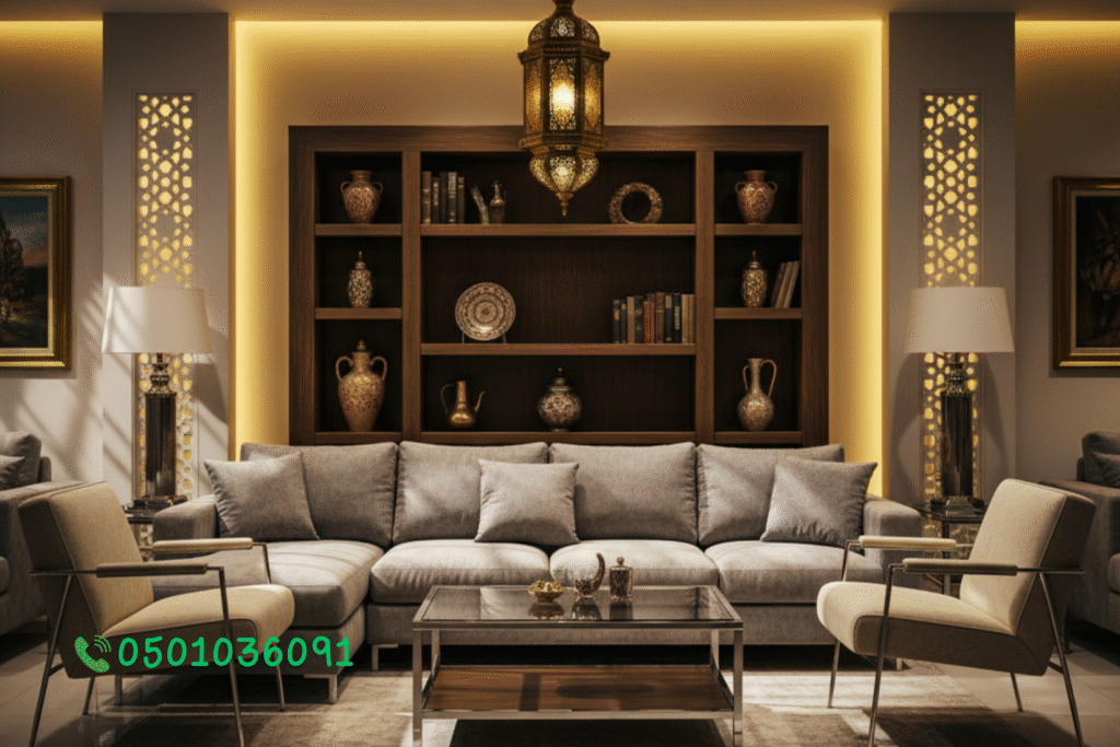 الأثاث المستخدم لغرفة المعيشة في الطائف – الأرائك والطاولات والكراسي